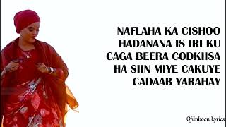 HABOON NUURA IMAAD CAJABIN LYRICS New Somali Music Video 2022 Official Video Ofiinboon Lyrics [upl. by Seuqram12]