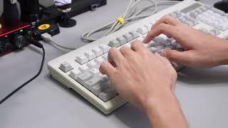 ASMR Topre Keyboard Typing Sound Test  Realforce 104UW [upl. by Lawley]