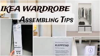 IKEA Wardrobe  2 Door Kleppstad Assembling  Step by Step guide  IKEA Birmingham [upl. by Asilaj]