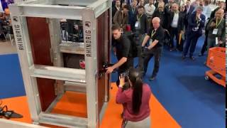 Live demonstration of the Holmatro Door Blaster at Milipol 2019 [upl. by Aimehs]