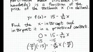 Interpreting the xintercepts [upl. by Ap459]