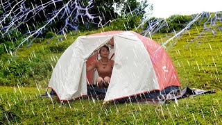 Solo camping in heavy rain What did I do when I camped for 3 days in heavy rain [upl. by Kimberley313]