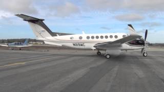 HD Must See Beechcraft King Air 350 StartUp and Take Off at Watsonville Municipal AirportKWVI [upl. by Paynter704]