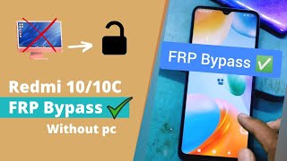 redmi 10 frp bypass solution [upl. by Bovill]