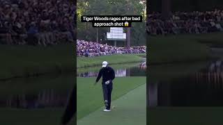 Tiger Woods kicks club after bad shot [upl. by Nerreg695]