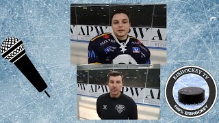 Interviews Behrens Potac I Testspiel Eisadler Dortmund  EC Harzer Falken 061024 [upl. by Querida]