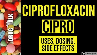 Ciprofloxacin Cipro  Uses Dosing Side Effects [upl. by Aldridge906]