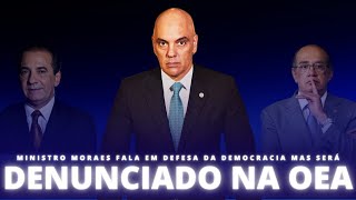 MORAES REAGE MAS SERÁ DENUNCIADO NA OEA E IMPRENSA REPERCUTE OS BASTIDORES DO ATO NA PAULISTA [upl. by Ihcekn]