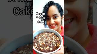 Vegan Christmas Cake  Merry Christmas  Easy Banana Cake Recipe [upl. by Anirbes]