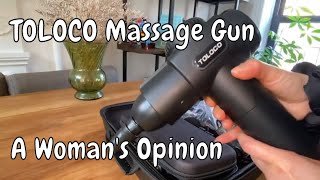 Toloco Massage Gun A Womans Perspective  Honest Review [upl. by Sharron]