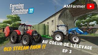 FS 22  on stock paille et foin  old stream farm  au coeur de lélevage ep2  farming simulator 22 [upl. by Laureen]