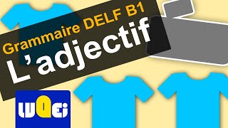 DELF B1  Ladjectif [upl. by Nosyrb]