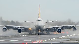 1 HOUR of Boeing 747 at Schiphol Airport  66 Landings and Takeoffs by the Queen of the Skies [upl. by Mckeon119]