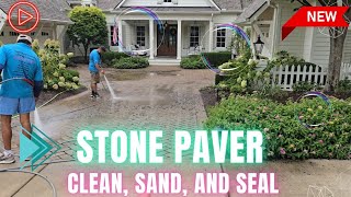 We Clean amp Seal Stone Pavers and Its Worth It [upl. by Arnie776]