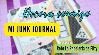 Junk Journal Reciclado  Reto de lapapeleriadefilty  junkjournal papeleria [upl. by Llerrem]