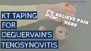 MUST TRY taping technique for De Quervains Tenosynovitis wrist pain [upl. by Shiverick]