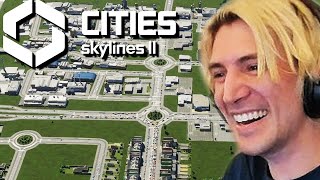 THE MAYOR IS BACK xQc Plays Cities Skylines Part 10 [upl. by Xantha119]