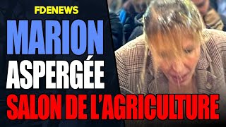 MARION MARÉCHAL ASPERGÉE DE BIÈRE AU SALON DE LAGRICULTURE [upl. by Amsaj335]