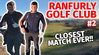 OUR CLOSEST MATCH YET  Ranfurly Castle Golf Club  Azzie vs Scott S2 [upl. by Amahs]