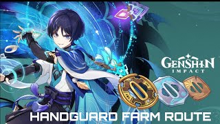 Handguard Farm Route Talent Material Genshin impact [upl. by Samuel]