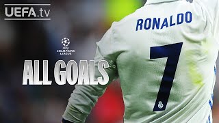 CRISTIANO RONALDO ALL UCL GOALS [upl. by Stickney973]