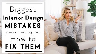 INTERIOR DESIGN  Common Interior Design Mistakes Youre Making and How to Fix Them [upl. by Arabel935]