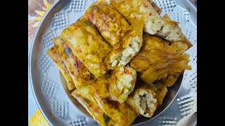 Popiah stuffed with Chicken Buttermilk  Simple amp Easy snacking recipe  Tamil version [upl. by Alonzo]