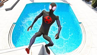 GTA 5 Ragdolls SPIDERMAN Miles Morales JumpsFails 129 Physics amp Funny Moments [upl. by Tjader]