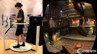 Half Life 2 Deathmatch Multiplayer in VR with the Cyberith Virtualizer and the Oculus Rift [upl. by Essy]