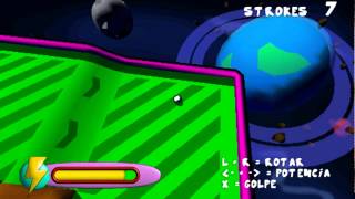 Fuzzys World Space Golf 3D  PSP  LUADEVR0 [upl. by Nylek]