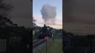 GWR 7828 ‘odney manor’ pulling a freight train through watchet station the west Somerset railway￼ [upl. by Natie257]