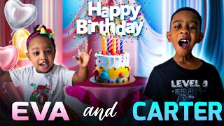 Surprising Eva and Carter with the ULTIMATE Birthday Party [upl. by Earvin]