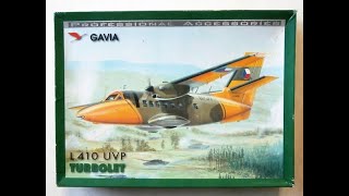 Let L410 Turbolet 172 GAVIA Scale Model Kit VIDEO REVIEW [upl. by Yxor]