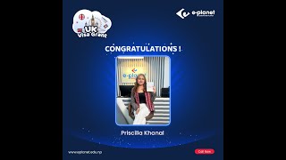 UK VISA GRANTED  Priscilla Khanal [upl. by Arreit]