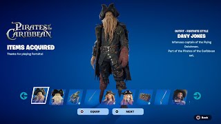 Fortnite item Shop  Pirates of the Caribbean Bundle Review [upl. by Leighton]