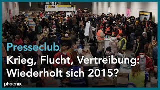 Presseclub quotKrieg Flucht Vertreibung Wiederholt sich 2015quot [upl. by Annelak116]