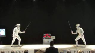 High end sabre fencing the final of the mens sabre World Cup Warsaw 2011 [upl. by Rybma]