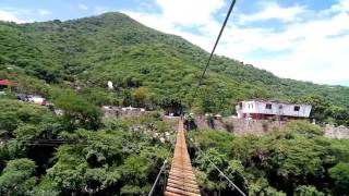 Puente colgante y tirolesa en grutas de cacahuamilpa [upl. by Thais985]