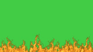 Fire green screen video [upl. by Rutherfurd]