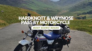 Hardknott amp Wrynose Pass by 125cc Motorbike [upl. by Orola]