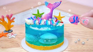 Fresh Miniature Ocean Mermaid Jelly Cake Decorating Idea for Summer 🍉 Miniature Jello Cake Recipe [upl. by Melvyn]