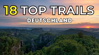 18 Weitwanderwege in Deutschland Top Trails of Germany [upl. by Ettennahs568]