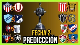 COPA LIBERTADORES 2024 🏆FECHA 2 PREDICCIÓN Y ANÁLISIS [upl. by Airalav486]