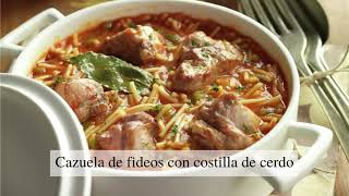 Fideos a la cazuela con costilla receta de la abuela ideal para el invierno [upl. by Erick]