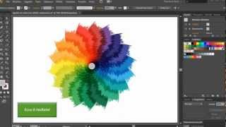 VIDEO TUTORIAL  Creare uno spettro di colori con effetto carboncino  Adobe Illustrator cs6 [upl. by Aniakudo]