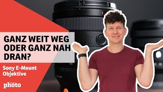 😍📷 4 starke SonyObjektive für alle Fälle – vom Weitwinkel bis Telezoom mit Makro [upl. by Fonzie]