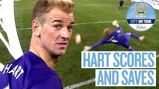 Joe Hart Scores and Saves Penalty v Roma [upl. by Kam612]