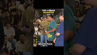 TOP 4 RIMAS VICIANTES 🔥 Não coube o vídeo todo batalhaderima rap rimas hiphop rapshortsbr [upl. by Malcah226]