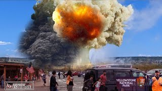 Horrible Today Live Footage Explosion Giant Caldera Under Yellowstone Park Threatens Lives Visitors [upl. by Channing]