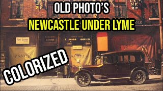 Newcastle under Lyme  Old Pics and Photos  COLORIZED  Before and After with AI [upl. by Alexandro127]